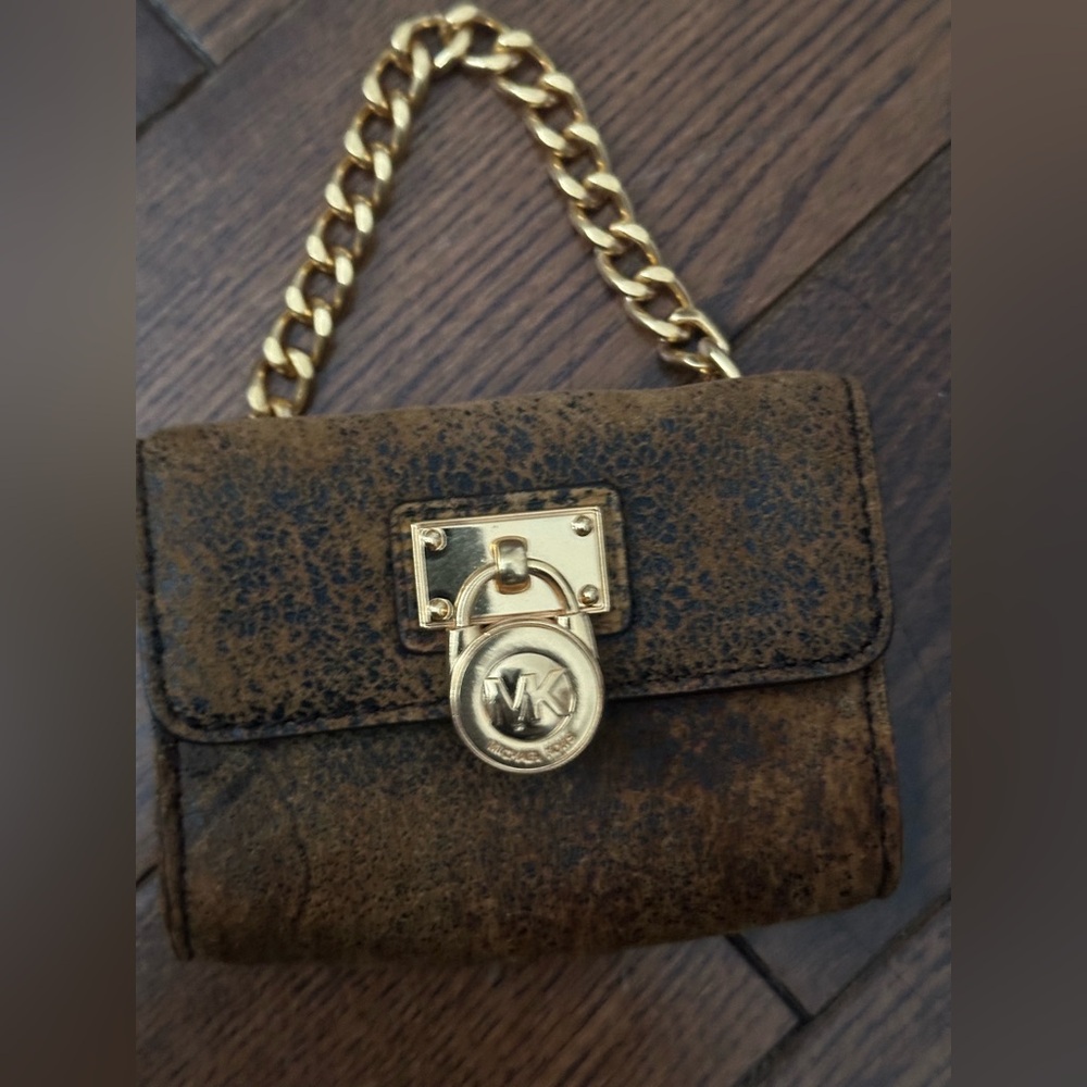 Michael Kors  Brown mini  with Gold Chain
